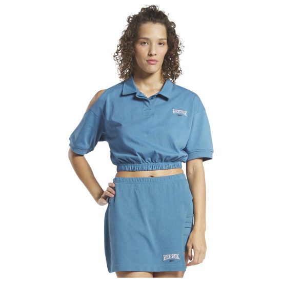 Reebok Γυναικεία κοντομάνικη μπλούζα CL Varsity Top Reebok Γυναικεία κοντομάνικη μπλούζα CL Varsity Top